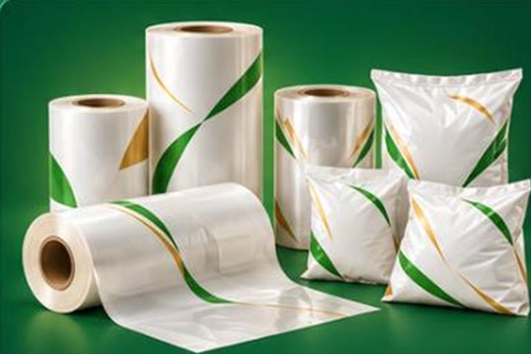 Imagem ilustrativa de bobinas, filmes e embalagens flexíveis para aplicações industriais